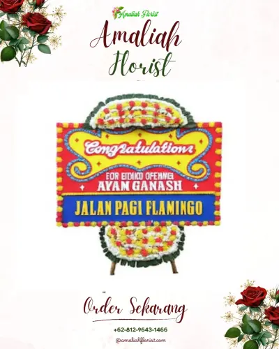Bunga Papan Congratulation di Melintang